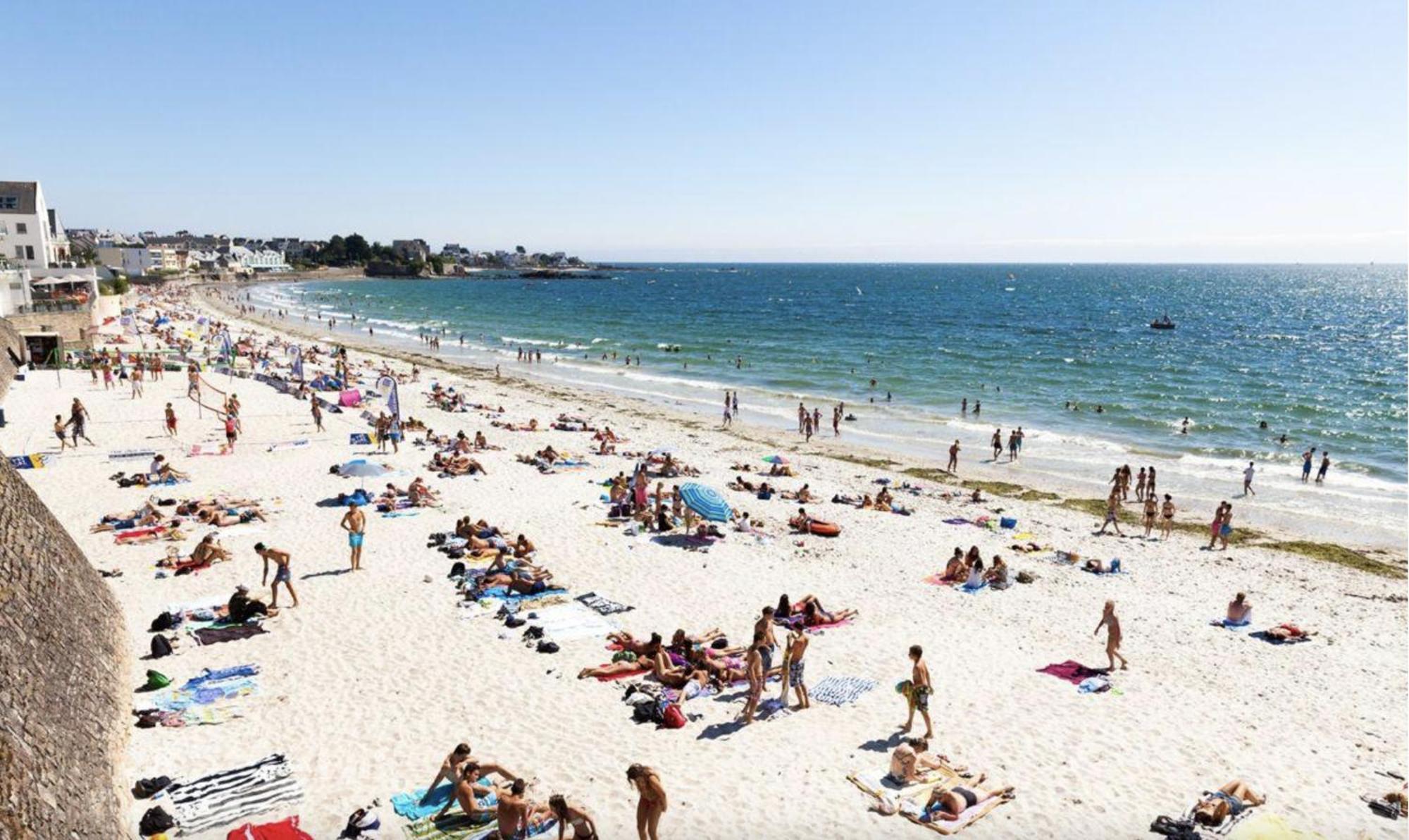 L'Hermine Terrasse Et Parking, 500 Plage Concarneau Zewnętrze zdjęcie